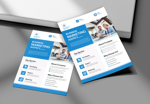 Business Marketing Agency Flyer Template