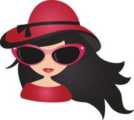 Paris, France, Bonjour, Fashion Lady © MyClipArtStore.com