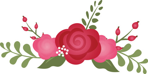 Valentine's day flowers, roses, Paris, France, bouquet © MyClipArtStore.com