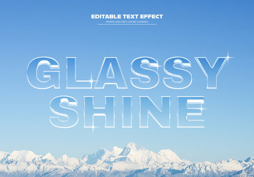 Glass Text Effect