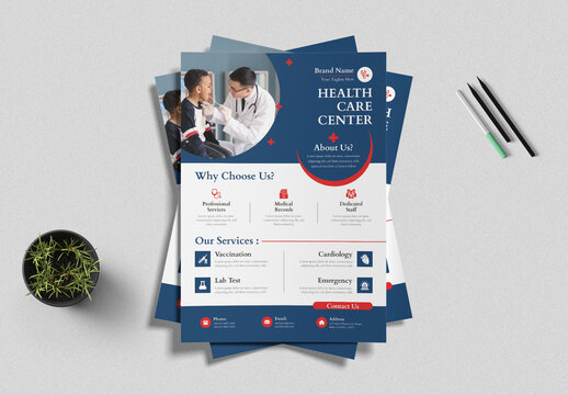 Health Care Center Flyer Template