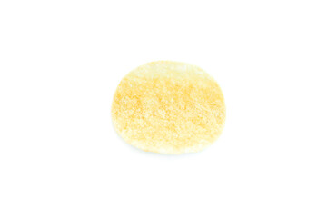 Potato chips mixed chili powder isolated on white background, Spicy potato chips 