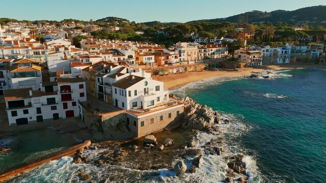 Calella de Palafrugell village at sunrise in Catalonia, Costa brava, Spain