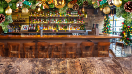Fototapeta premium Christmas and New Year holidays background