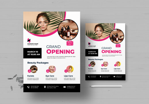 Beauty Treatment Flyer Layout