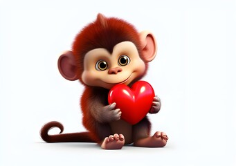 the squirrel with a heart