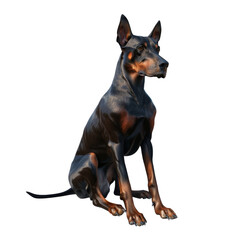 A cute Doberman, Intelligent, loyal, and protective. The perfect family dog