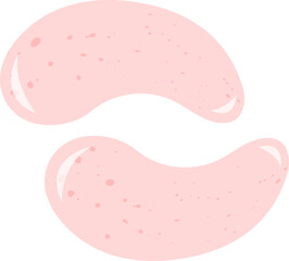 Eye patches vector flat illustration