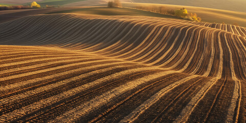 Fototapeta premium Photo of an agricultural field