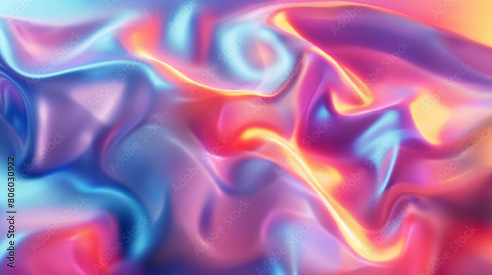 Wall mural gradient background with circles and waves with abstract space deep color background with deep and d