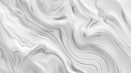 Fluid, monochrome abstract with swirls and waves resembling marbled textures in grayscale.