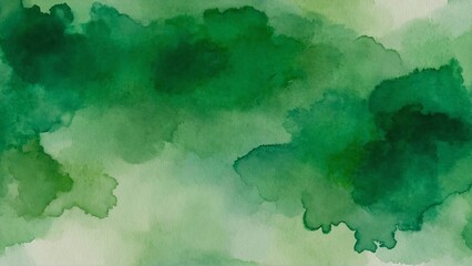 watercolor wallpaper background illustration, green color gradient backdrop