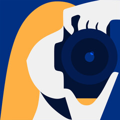 illustration of a photografer