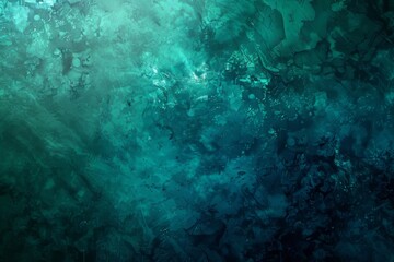 Viridian green blue grainy color gradient background glowing noise texture cover header poster design
