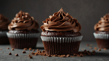 cup cake with new style chocolate 