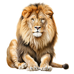 lion isolated on white