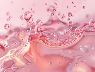 Ingredients for facial cleansing foam and facial cleansing gel for product advertising.