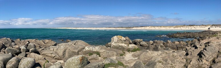Le long de la côte à La Torche en Bretagne Cornouaille Finistère France	