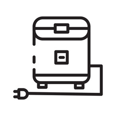 Cooker Electric Rice Line Icon