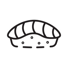 Food Rice Sushi Line Icon