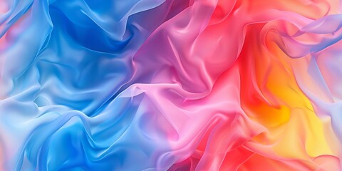 silk colorful background waves