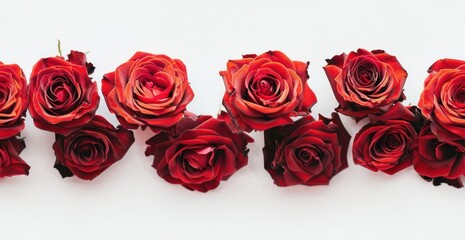 red rose on white background