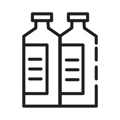 Blue Bottles Liquid Line Icon