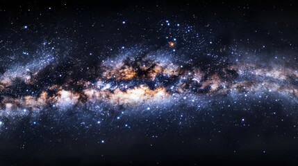 A breathtaking panorama of the Milky Way galaxy at night, showcasing the beauty of the cosmos
