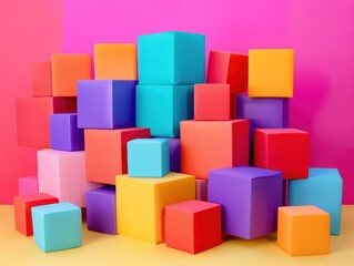 abstract cube 3D visualization software algorithm