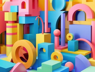 abstract cube 3D visualization software algorithm