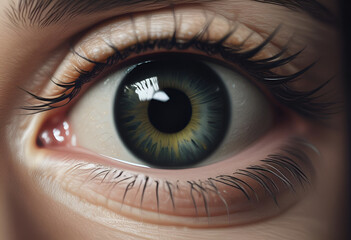 Fototapeta premium closeup on an eye in minimal style