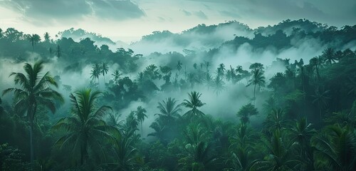 mist in the mountains