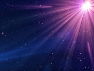 dark blue space background, slightly pink rays