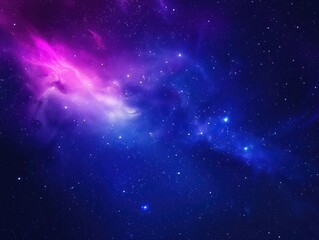 dark blue space background, slightly pink rays