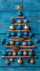 Obraz premium Artistic Christmas Tree Creation