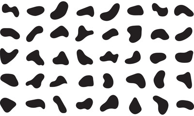 Abstract blotch shape. Liquid shape elements. Set of modern graphic elements. Fluid dynamical colored forms banner. Abstract liquid shapes. Vector. EPS 10/AI