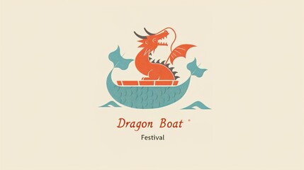  Giant rice dumplings, dragon boat festivalvector illustration