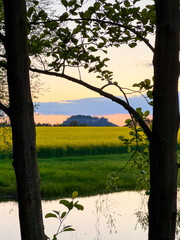 Landschaft im Nationalpark Sächsische Schweiz in Sachsen Deutschland