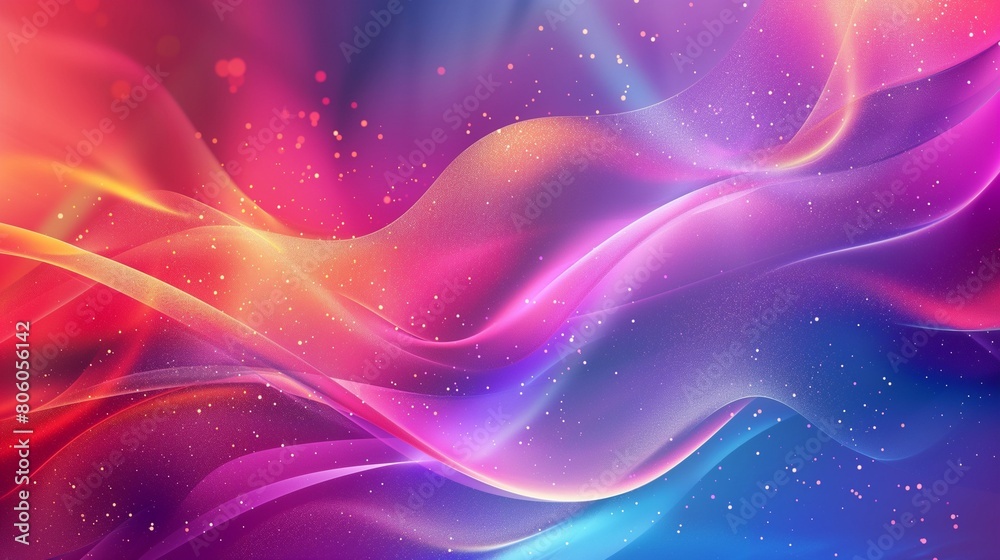 Wall mural gradient background with circles and waves with abstract space deep color background with deep and d