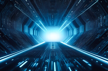 Obraz premium Abstract Cyber Space Background