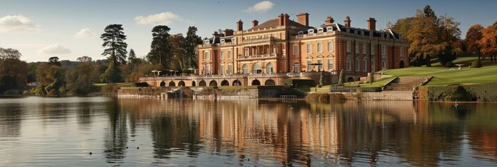Brocket Hall: The Country House Estate with Lakeshore, Golf Club, and a Rich