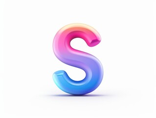 S icon logo design, color gradient on white background