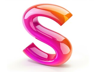 Naklejka premium S icon logo design, color gradient on white background