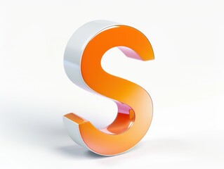 S icon logo design, color gradient on white background