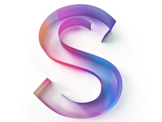 Naklejka premium S icon logo design, color gradient on white background