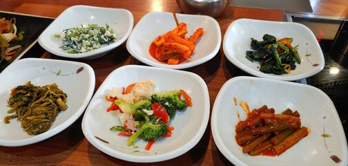 Korean food on the table