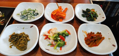 Korean food on the table