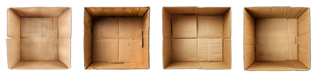 Cardboard box on transparency background PNG