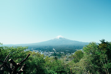 展望台から見る富士山