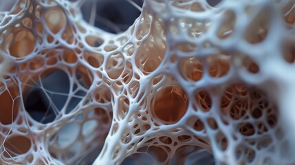 mushroom background in interior microscopic 